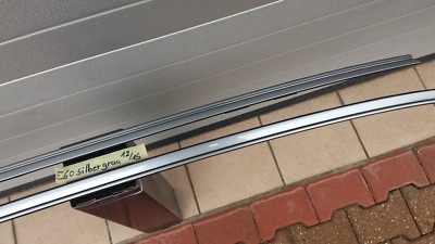 BMW E60 Dach Leiste Dachleisten Zierleisten Dachreling silber grau 7070195