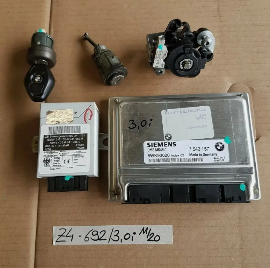 BMW Z4 E85 Motorsteuergerät 7547692 M54 Motor EWS Modul 6941986 Zündschloss