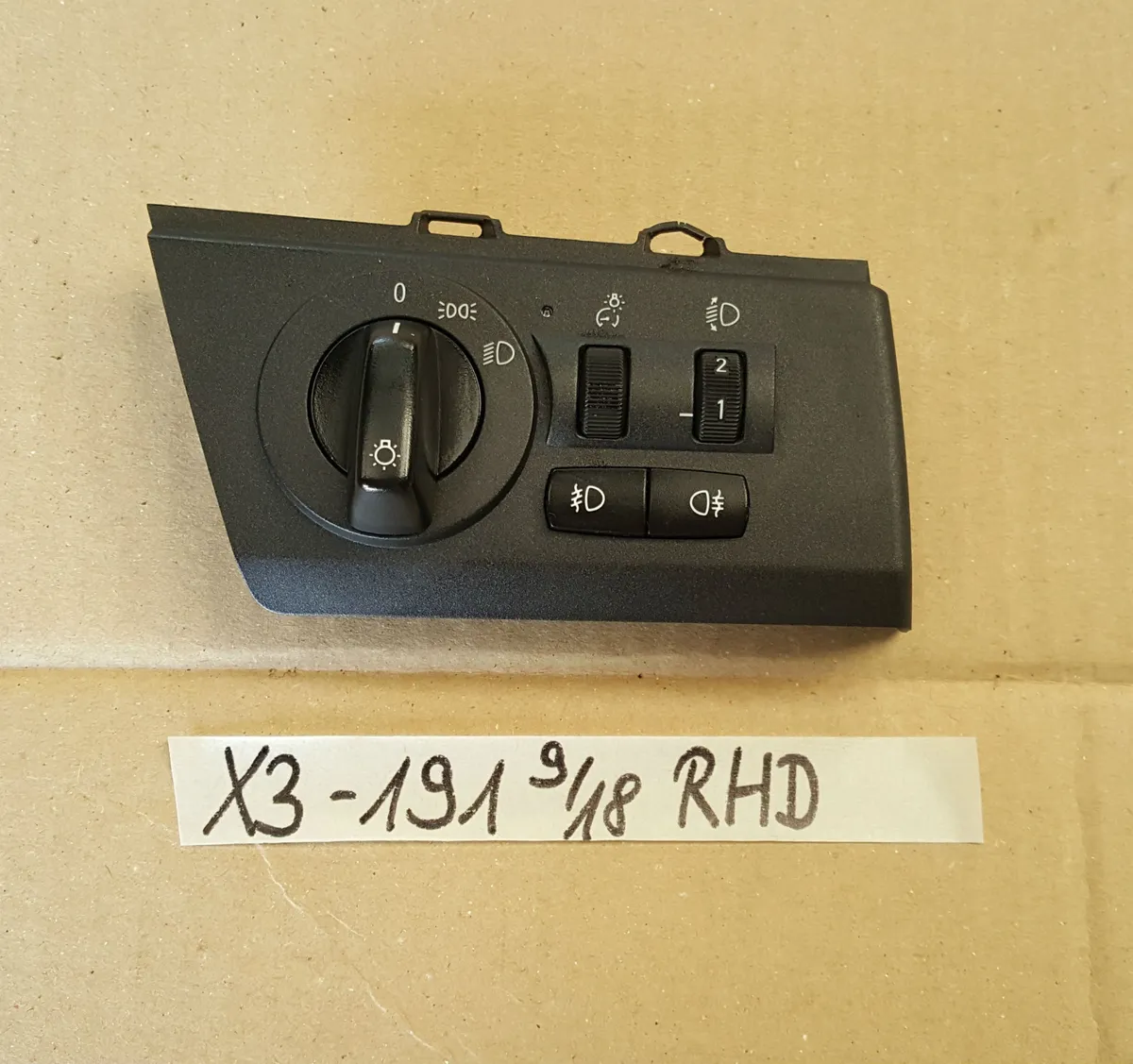 BMW X3  Bedieneinheit Licht Schalter 6990191 RHD right hand drive light switch