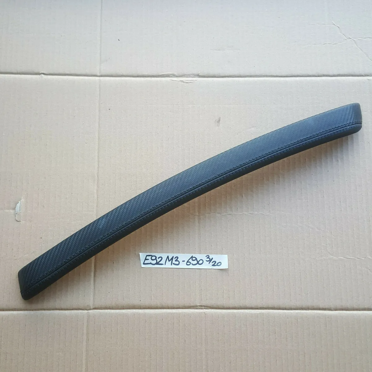 BMW E92 M3 Dekorleiste Zier Leiste Leder Carbon Seitenverkleidung RECHTS 8036690