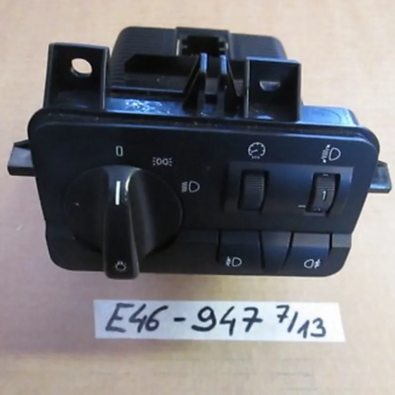 BMW E46 Lichtschalter / Schaltereinheit Licht / Nebelscheinwerfer 6907947