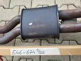 BMW E46 Auspuff Endschalldämpfer Endtopf + Mittelschalldämpfer 7502674 ABHOLUNG