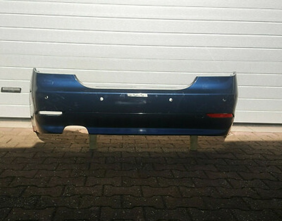 BMW 5er E60 Heckschürze blau Stoßstange Verkleidung Stoßfänger HINTEN ABHOLUNG