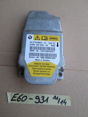 BMW E60 E61 Airbag Steuergerät Airbag ECU Safety Modul Control Unit 9118931