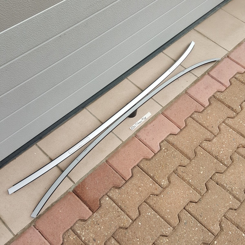 BMW E90 Dach Leiste Dachleisten Zierleisten Dachreling Titan Silber ABHOLUNG