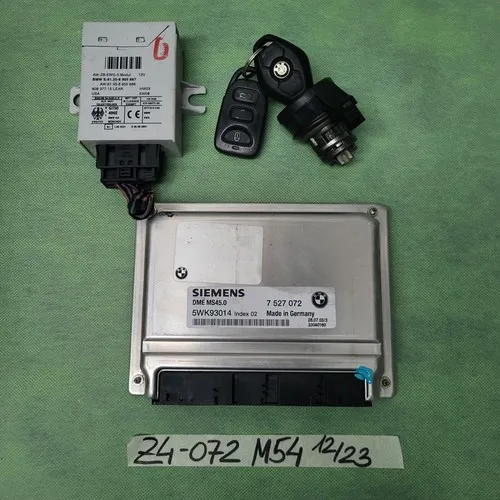 BMW Z4 E85 Motor Steuergerät 7527072 EWS Modul Zündschloss Schlüssel 2,5i  M54