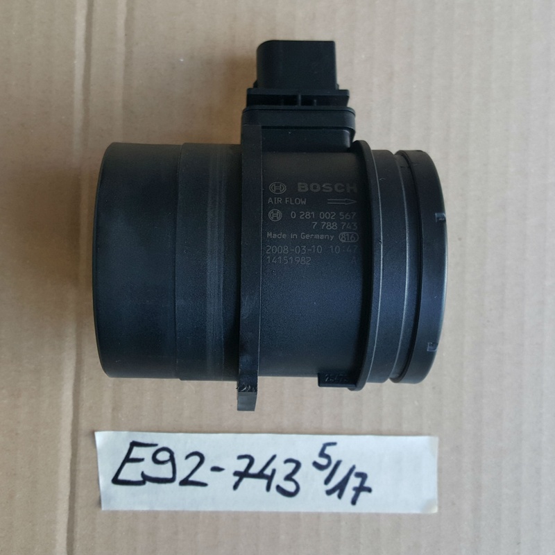 BMW E90 E91 E92 E93 E87  Luftmassenmesser LMM Heissfilmluftmassenmesser 7788743