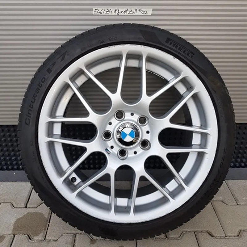 BMW E46 Z4 E85 Alufelge Kreuzspeiche M Felge 8 J x 18 Zoll + Pirelli Reifen