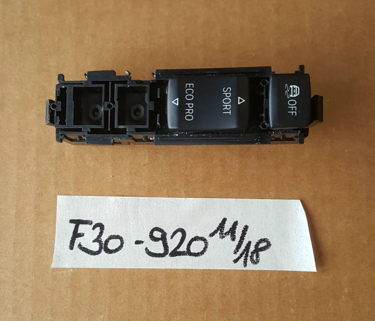 BMW F20 F30 F31 F34 F32 Bedieneinheit Mittelkonsole ECO Sport Schalter 9252920