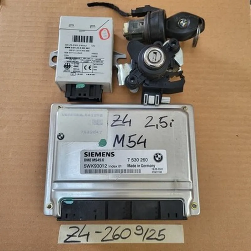 BMW Z4 E85 Motor Steuergerät 7530260 EWS Modul Zündschloss Schlüssel 2,5i  M54