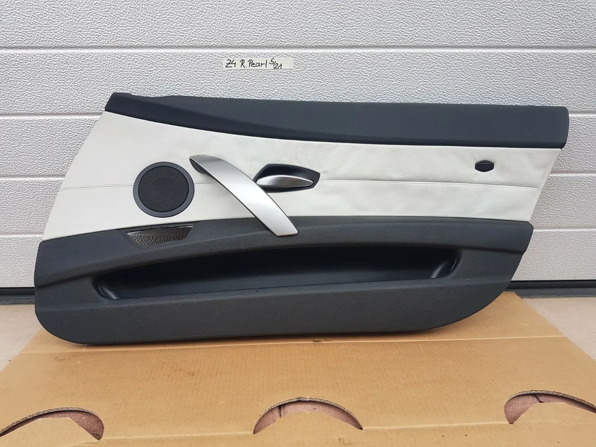 BMW Z4 E85 E86 Tür Verkleidung Türtafel Leder Pearl grau RECHTS Beifahrer Seite