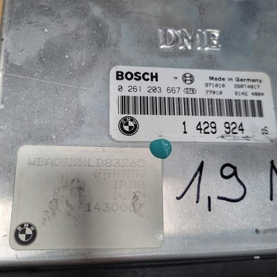 BMW Z3 Motorsteuergerät 1429924 M44 Motor + EWS 8379502