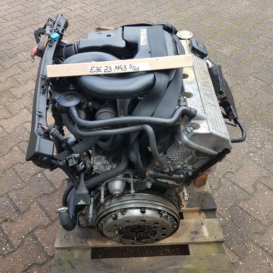 BMW E46 Z3 Roadster Motor Engine 1,9 Liter M43 Triebwerk 118 PS 139 TKM ABHOLUNG