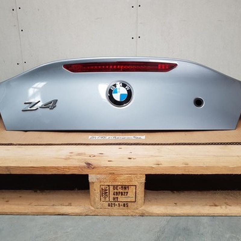 BMW Z4 E85 Heckklappe Kofferraum Klappe Heckdeckel Silber grau Metallic ABHOLUNG