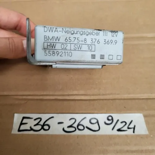 BMW E36 Alarm Modul 8376369 Diebstahl Warnanlage Steuergerät DWA Neigungsgeber