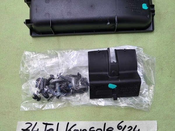 BMW Z4 E85 Plastik Einsatz Telefon Konsole 6924064 Mittelkonsole hinten schwarz