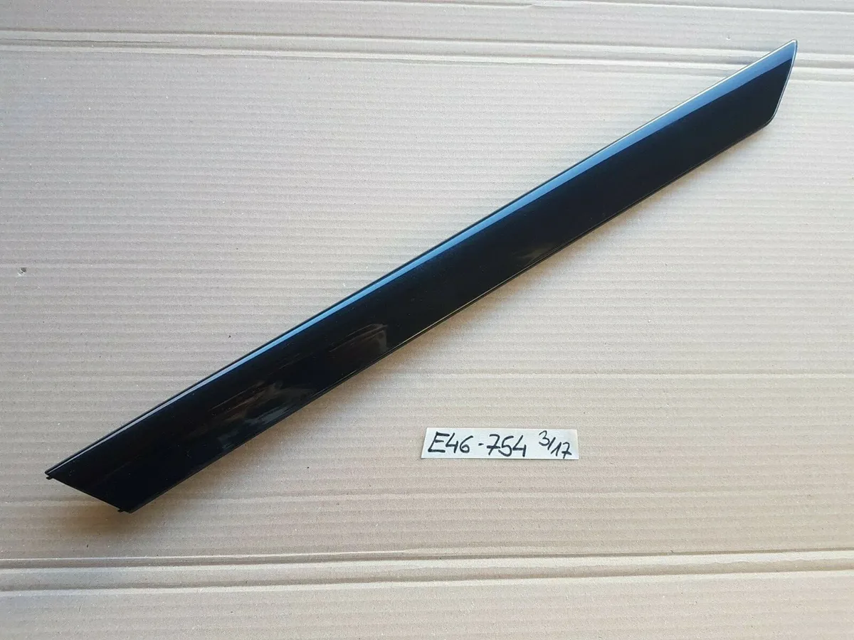 BMW E46 Limo Holz Tür Leiste innen HINTEN RECHTS Verkleidung schwarz 8200754