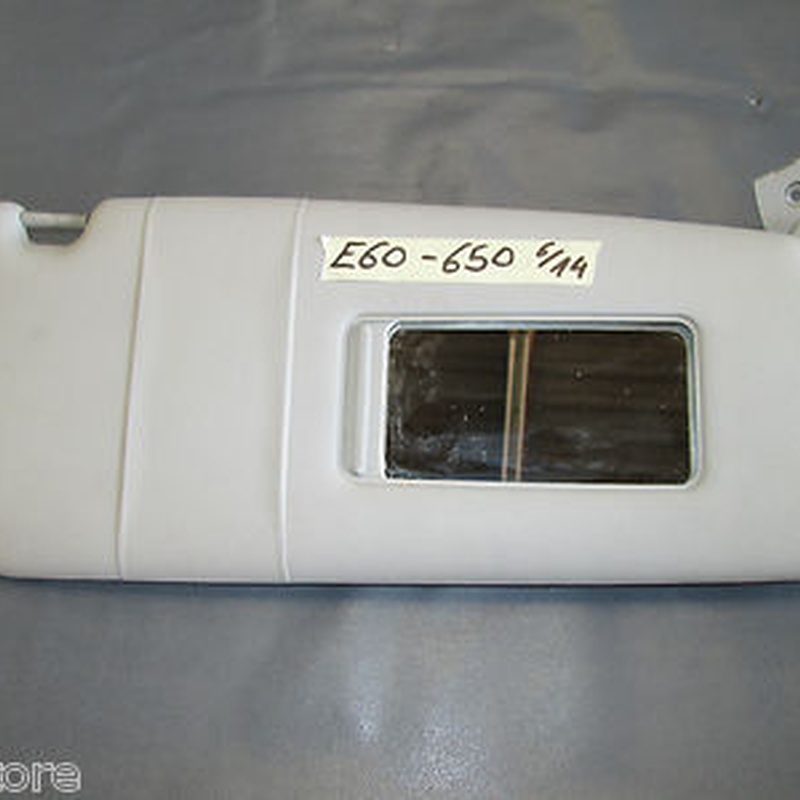 BMW E60 / E61 Sonnenblende grau Kunstleder Rechts beleuchtet 7066650