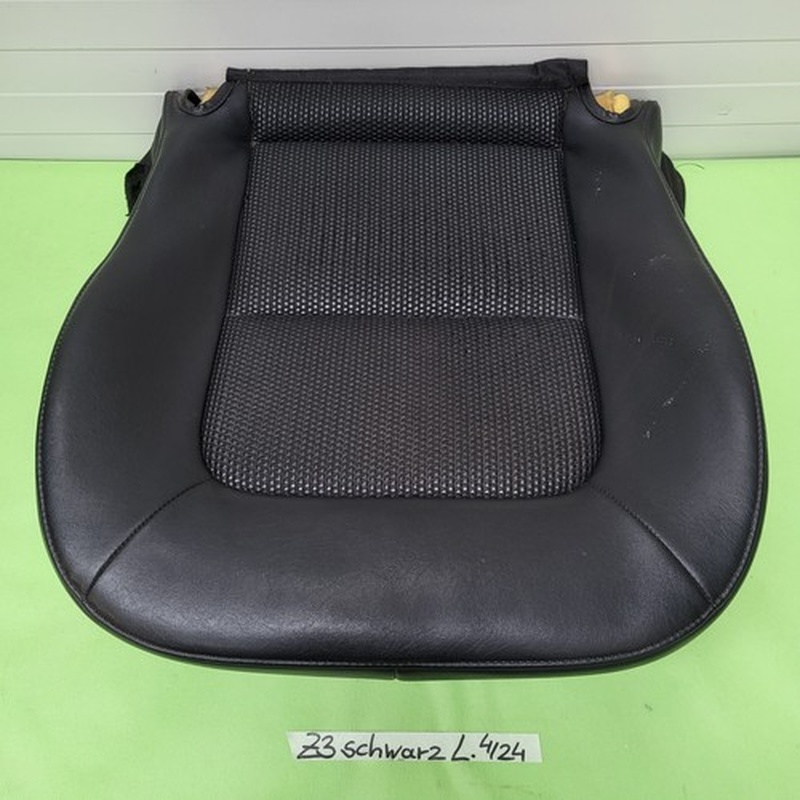 BMW Z3 Roadster Fahrer Sitz Kissen Unterteil Kunst Leder schwarz black  LINKS