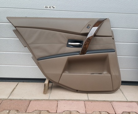 BMW E60 E61 Tür Verkleidung hinten rechts ODER links Leder trüffel braun