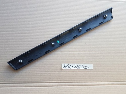 BMW E46 Limo Holz Tür Leiste innen VORNE RECHTS Verkleidung schwarz 8200726