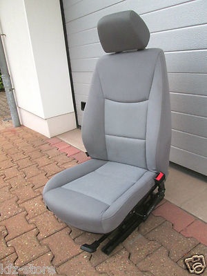 BMW E90 / E91 Beifahrer Sitz RECHTS Stoff Fluid grau ABHOLUNG