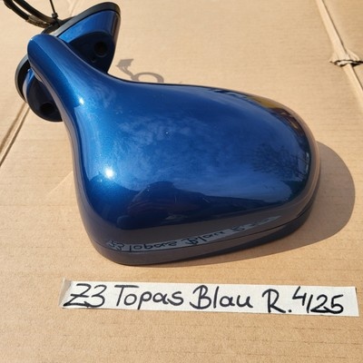 BMW Z3 Roadster Seiten Außen Spiegel Gehäuse Glas Motor RECHTS Topas Blau