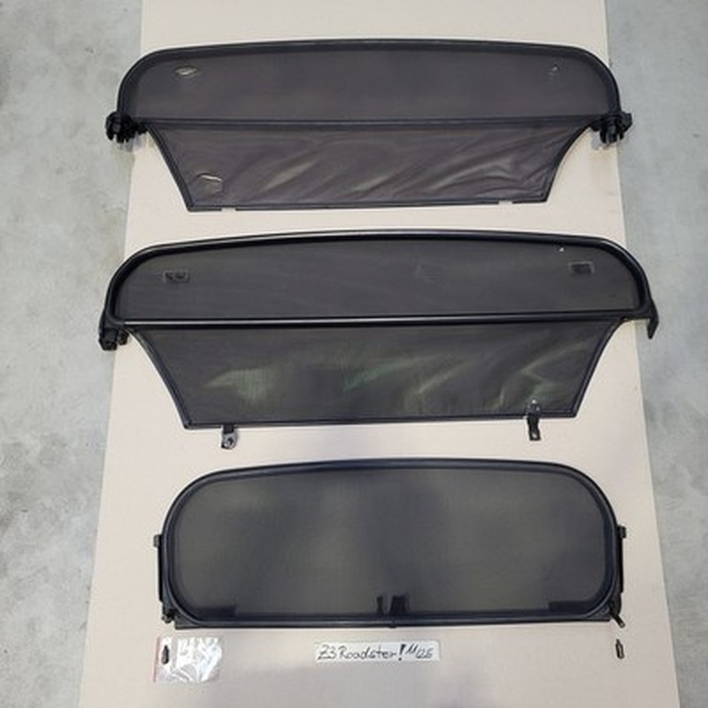 3x BMW Z3 Roadster Windschott Windschutz Abweiser Wind Stop Netz + Rahmen 