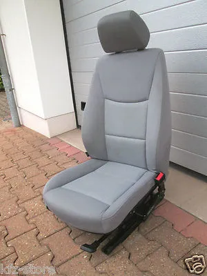 BMW E90 / E91 Beifahrer Sitz RECHTS Stoff Fluid grau ABHOLUNG 