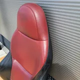 BMW Z3 Bei Fahrer Sport Sitz Oberteil Leder Rot Schwarz Rückenlehne Sitzheizung