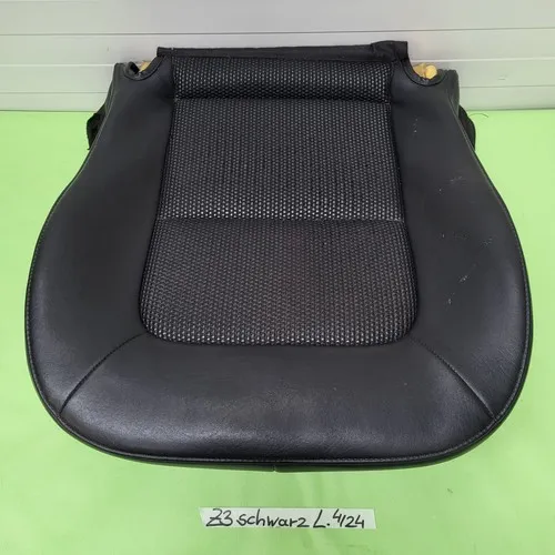 BMW Z3 Roadster Fahrer Sitz Kissen Unterteil Kunst Leder schwarz black  LINKS
