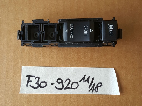 BMW F20 F30 F31 F34 F32 Bedieneinheit Mittelkonsole ECO Sport Schalter 9252920