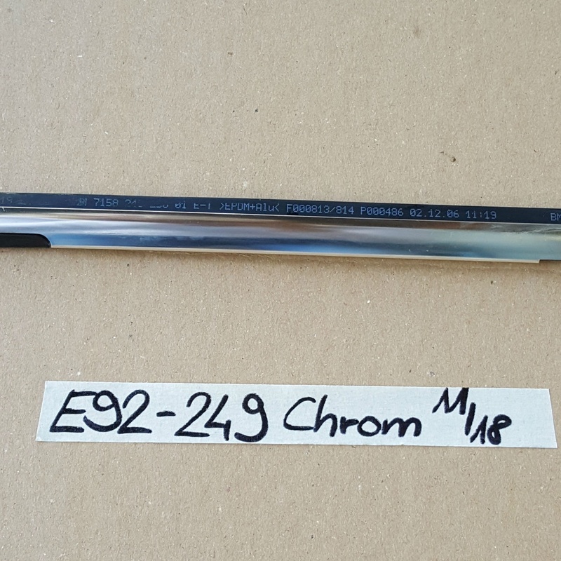 BMW E92 E93 Zierleiste Schachtabdeckung außen RECHTS Leiste Chrom 7158249 / -250