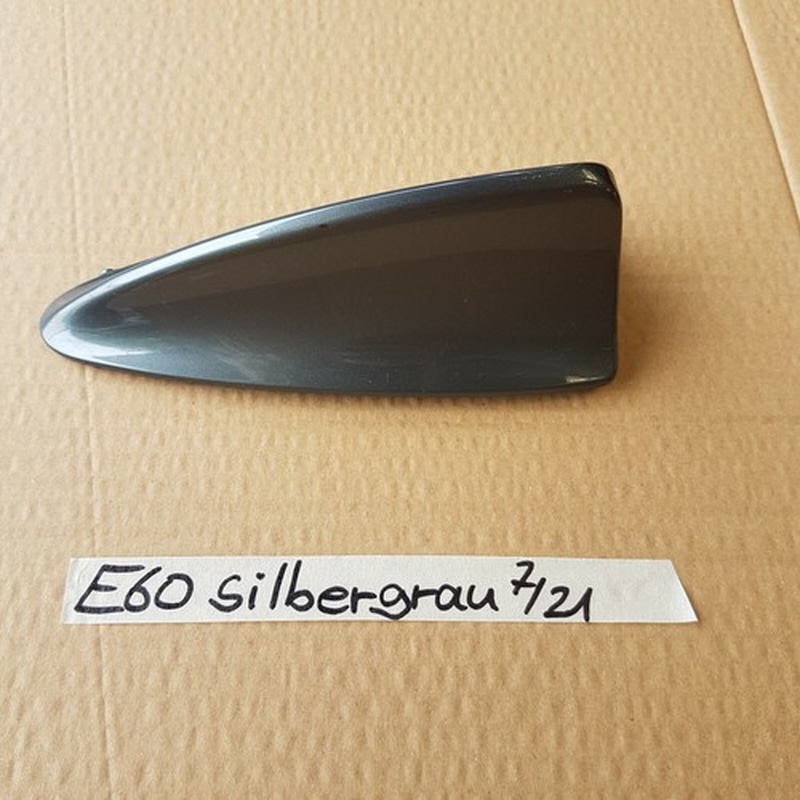 BMW E60 E61  Abdeckung Dachantenne GPS Antenne Haifisch Flosse Silber grau
