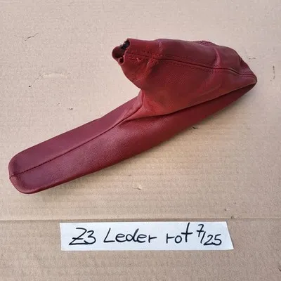 BMW Z3 Roadster Abdeckung für Handbremshebel Leder Sack Handbremse RHD Rot