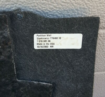 BMW Z4 E85 Kofferraum Matte Verkleidung Trennwand Gepäckraum Platte 7016681