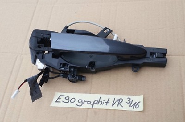 BMW E90 E91 Tür Griff beleuchtet graphit Träger + Schliessbügel VORNE RECHTS