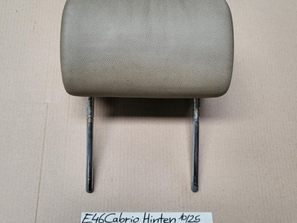 BMW E46 Cabrio Kopfstütze HINTEN Leder Beige Überroll-Schutzsystem