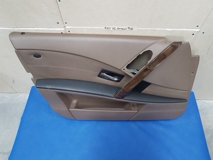 BMW E60 E61 Türverkleidung VORNE LINKS Leder Dakota Trüffel braun  ABHOLUNG