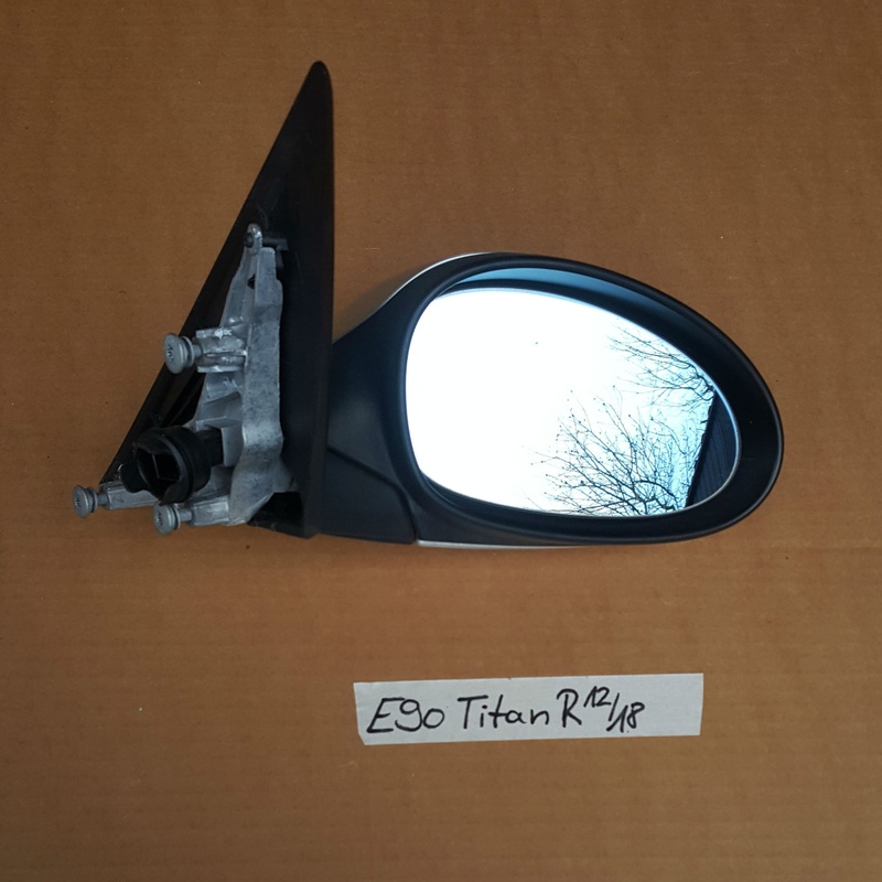 BMW E90 E91 Aussenspiegel Seiten Spiegel Titan silber metallic 354 RECHTS