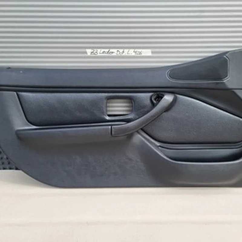 BMW Z3 Roadster Tür Verkleidung Türtafel Leder Dot Schwarz LINKS + Tür Griff
