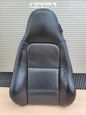 BMW Z3 Roadster Fahrer Sitz Oberteil  Leder Black Rücken Lehne Polster + Heizung