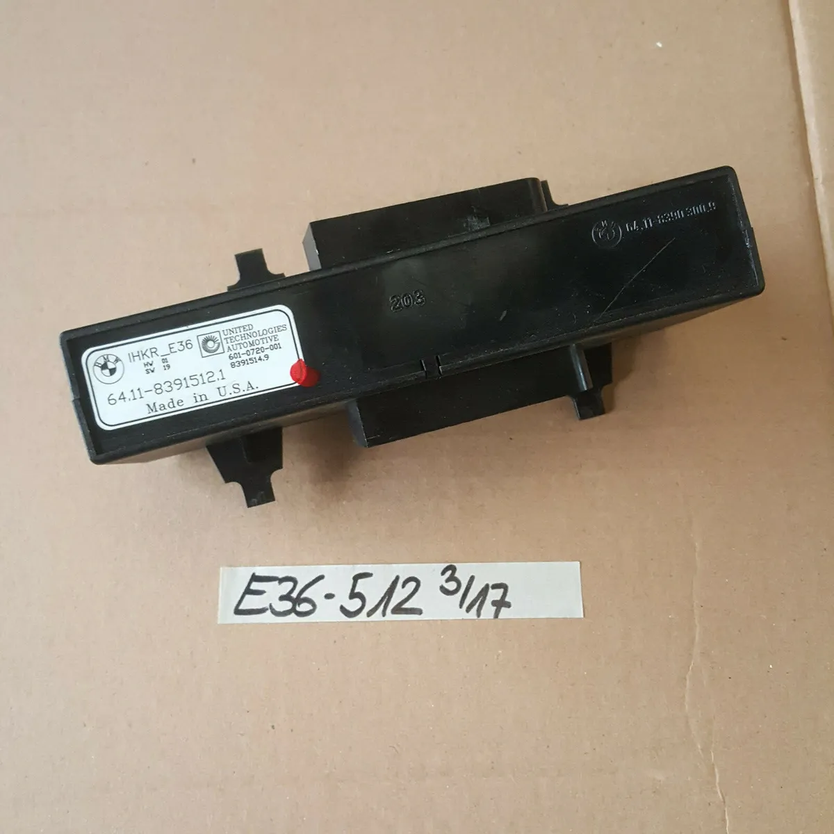 BMW E36  3er Klima Modul Steuergerät Klimaanlage 8391512