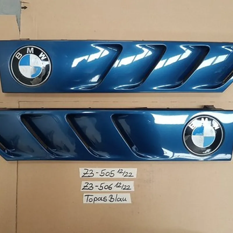 BMW Z3 Roadster Lufteinlass Ki​emen Ziergitter Motorhaube Topas blau ABHOLUNG