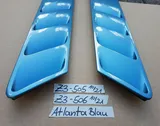 BMW Z3 Roadster Lufteinlass Ki​emen Ziergitter Motorhaube Atlanta blau R+L