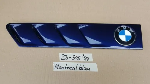 BMW Z3 Lufteinlass Ki​emen Ziergitter Motorhaube Montreal blau LINKS 8397505