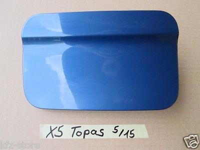 BMW X5 E53 Tank Deckel Tankklappe mit Scharnier Topas blau Metallic