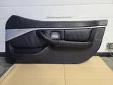 BMW Z3 Tür Verkleidung Leder Schwarz RECHTS + Griff + Chrom Leiste Airbag-Klappe