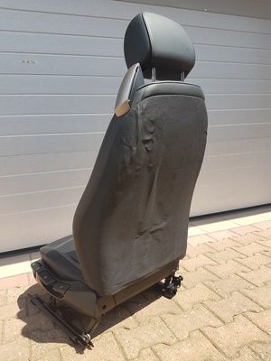 BMW Z4 E85 Fahrer Sitz Leder schwarz  VORNE LINKS  black leather seat ABHOLUNG