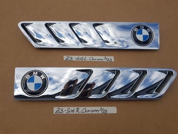 BMW Z3 Lufteinlass Kiâemen Ziergitter Motorhaube Chrom Silber RECHTS  LINKS